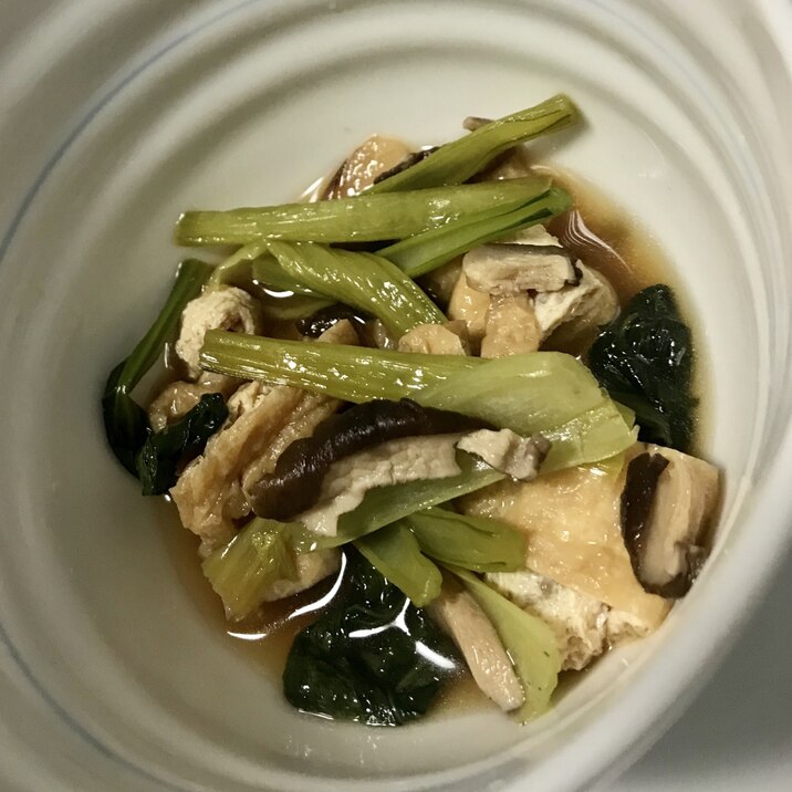 小松菜と油揚げの煮物